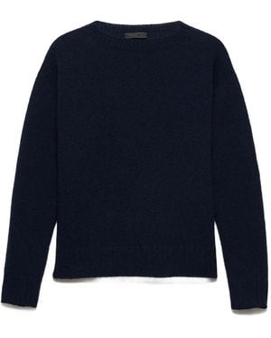Prada Long-Sleeves Jumper - Blue