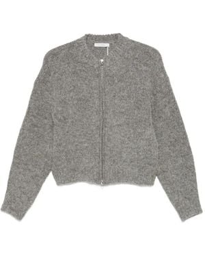 Low Classic Zip-Up Cardigan - Grey