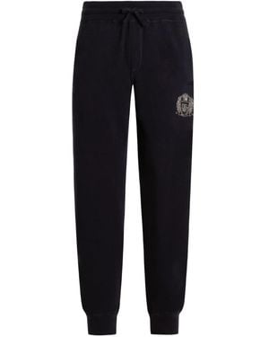 Dolce & Gabbana Logo-Detail Track Trousers - Blue