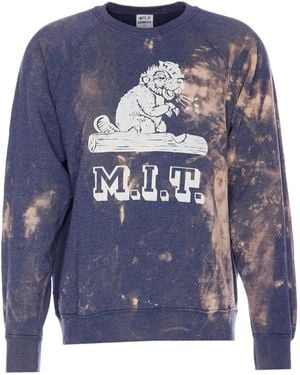 WILD DONKEY Pullover Mit Logo - Blau