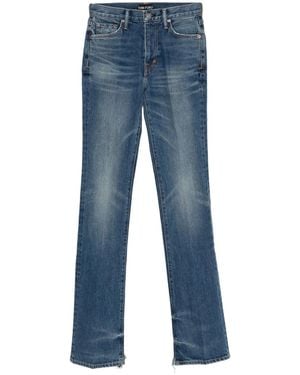 Tom Ford Stretch Raw Denim Flared Trousers - ブルー