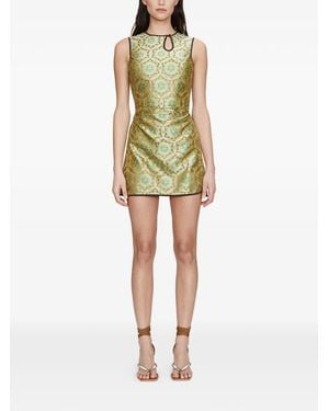 Christopher Esber Loophole Printed Tank Dress - Yellow