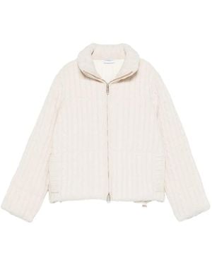 Marella Cardigan mit Zopfmuster - Weiß