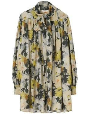 Rodebjer The Nayou Midikleid Mit Blumenprint - Weiß