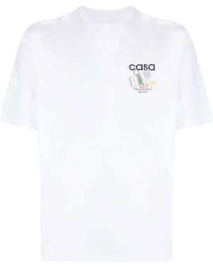 CASABLANCA Equipement Sportif Tシャツ - ホワイト