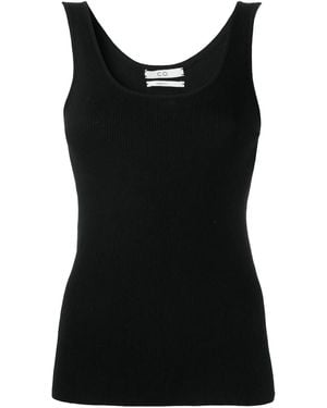 Co. Slim-Fit Knitted Tank Top - Black