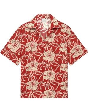 Drole de Monsieur Floral Shirt - Red