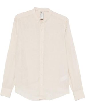 Imperial Mandarin-Collar Long-Sleeve Shirt - White