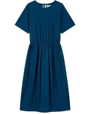 Studio Tomboy X Crew-Neck Midi Dress - Blue