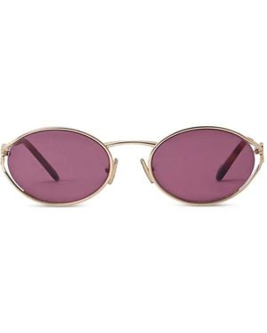 Miu Miu Logo Sunglasses - Purple