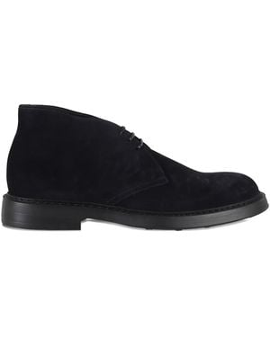 Doucal's Suede Lace-Up Desert Boots - Blue