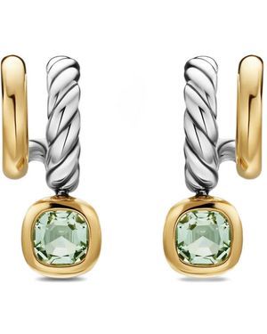 David Yurman Dy Mercer Colour Two Row Drop Earrings - Metallic