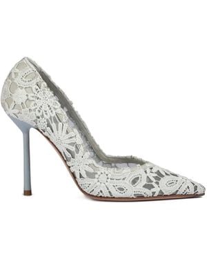 Le Silla Vivienne Heeled Court Shoes - White
