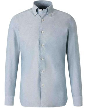Luigi Borrelli Napoli Button-down shirt - Blau