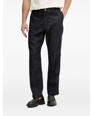 Benetton Straight-Leg Trousers - Black