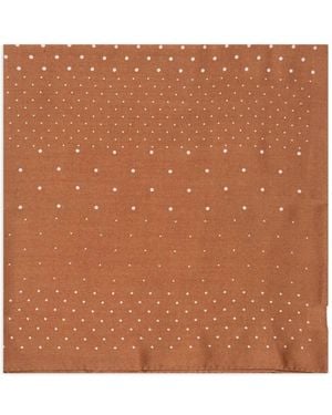 Destin Judy Polka-Dot Wool Scarf - Brown
