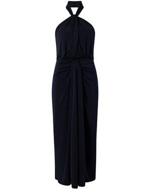 Cinq À Sept Kaily Halterneck Maxi Dress - Blue
