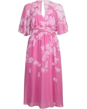 Liu Jo Floral-Print Midi Dress - Pink