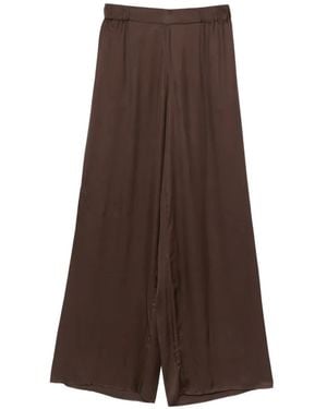 Pennyblack Elasticated-Waistband Trousers - Brown