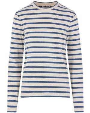 Jil Sander Striped T-Shirt - Grey