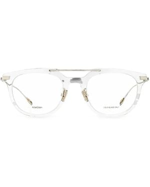 RIMOWA Gafas Air Con Montura Oval - Blanco