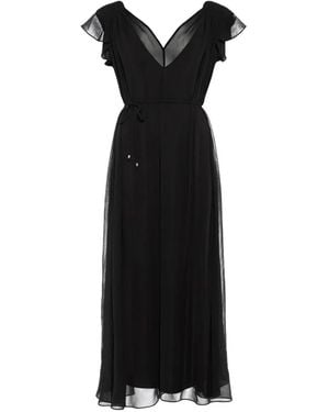Eres Vestido Concert Con Cuello En V - Negro