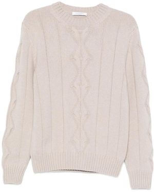 Cruciani Cable-Knit Jumper - Natural