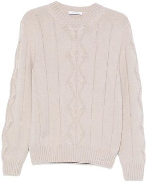 Cruciani Cable-Knit Jumper - Natural