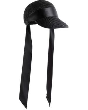 Sacai Straw Baseball Cap - Black