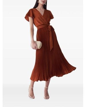 Willa Midikleid Im Wickelstil - Rot