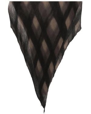 Botto Giuseppe Argyle-Pattern Scarf - Zwart