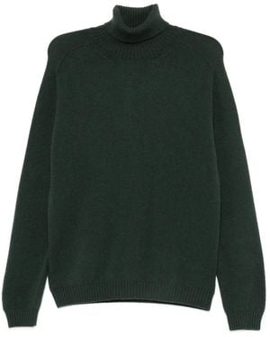 Boglioli Pull Côtelé À Col Roulé - Noir
