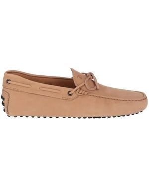 Tod's Gommino Leather Loafers - Natural