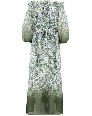 CHRISTY LYNN Abito Lungo Shelby Con Spalle Scoperte - Verde