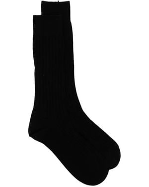 ZEGNA Mid-Calf Socks - Black