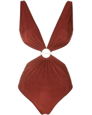 Lenny Niemeyer Cut-Out Swimsuit - Red