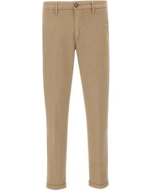 Re-hash Turn-Up Cotton Trousers - Natural
