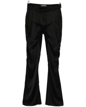 OTTOLINGER Satin-Finish Panelled Trousers - Black