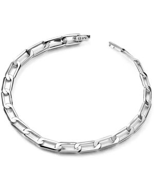 Maria Black Brick Chain-Link Bracelet - Metallic