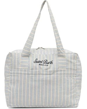 Mc2 Saint Barth Striped Holdall - Grey