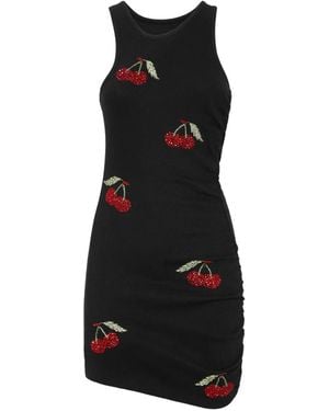 Philipp Plein Cherry-Motif Mini Dress - Black