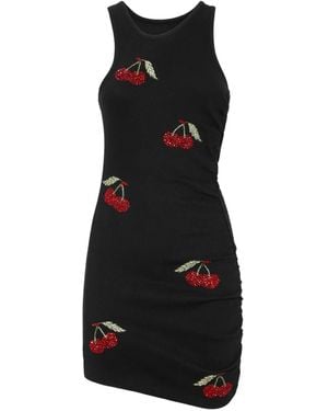 Philipp Plein Cherry-Motif Mini Dress - Black