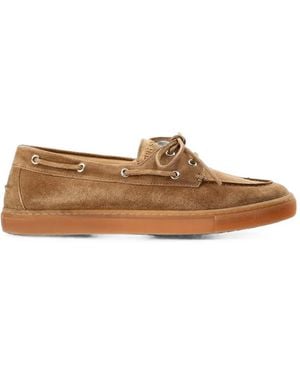 COPENHAGEN Lace-Up Loafers - White