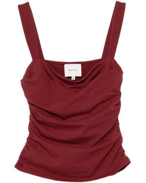 Reformation Trish Gebreide Top - Rood