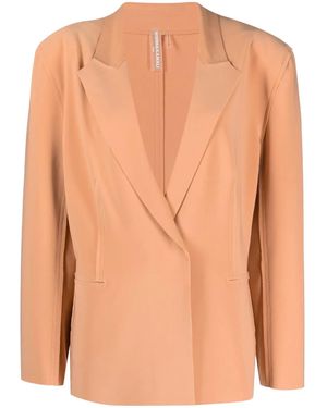 Norma Kamali Blazer Droit À Simple Boutonnage - Orange