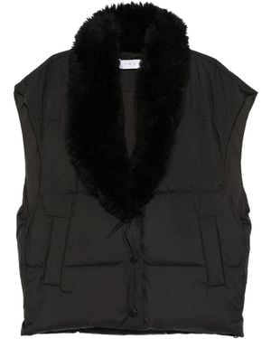 IRO Gilet Trapuntato Con Collo - Nero