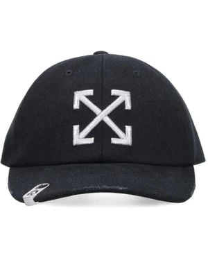 Off-White c/o Virgil Abloh Cappello Da Baseball Con Logo - Blu