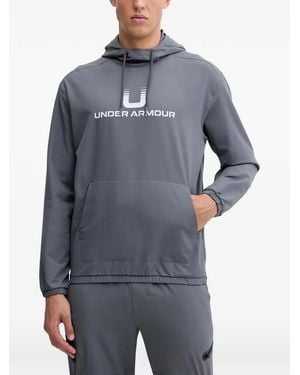 Under Armour Ua Unstoppable Logo Hoodie - Grey