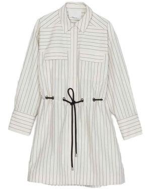 3.1 Phillip Lim Striped Mini Dress - White