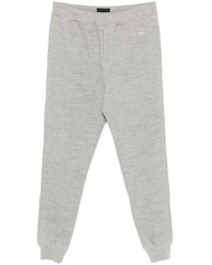 Prada Pantalones De Chándal Con Logo Bordado - Gris